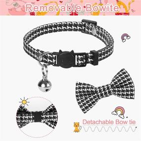 img 2 attached to 🐱 Good Buddy Breakaway Cat Collar with Bell and Cute Bow Tie - Adjustable 8-12 Inch, Pack of 1