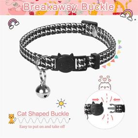 img 1 attached to 🐱 Good Buddy Breakaway Cat Collar with Bell and Cute Bow Tie - Adjustable 8-12 Inch, Pack of 1