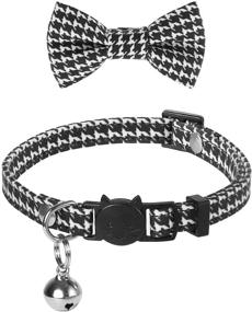 img 4 attached to 🐱 Good Buddy Breakaway Cat Collar with Bell and Cute Bow Tie - Adjustable 8-12 Inch, Pack of 1