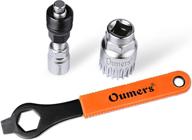 🔧 oumers professional bike crank extractor and bottom bracket remover tool kit with 16mm spanner/wrench - essential bicycle repair tool for optimal maintenance logo