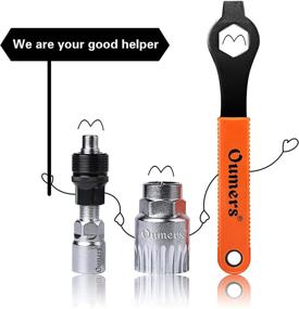 img 3 attached to 🔧 Oumers Professional Bike Crank Extractor and Bottom Bracket Remover Tool Kit with 16mm Spanner/Wrench - Essential Bicycle Repair Tool for Optimal Maintenance