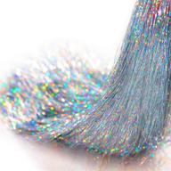 iridescent silver tinsel icicles: 10000 strands for christmas tree decor, graduation parties & hair accessories logo