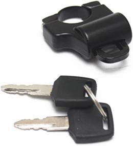 img 2 attached to 🔒 E-Bro Black Universal Helmet Lock for 7/8" 22-25mm Handlebar Tubes