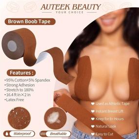 img 3 attached to Auteek Boobytape Instant Fashion Kinesiology