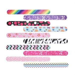 img 3 attached to 🎀 IFUNSON Professional Nail File and Buffers for Women and Girls - 10 PCS, Colorful 150/150 Grit Natural Emery Boards