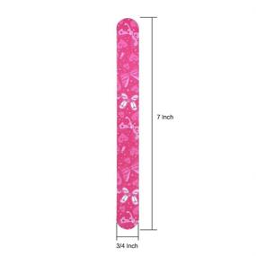 img 1 attached to 🎀 IFUNSON Professional Nail File and Buffers for Women and Girls - 10 PCS, Colorful 150/150 Grit Natural Emery Boards