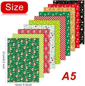 img 3 attached to 🎄 ASTARON 60 Sheets Christmas Pattern Paper Set – 5.5 x 8.2 inches Decorative Paper for Xmas Card Making, Scrapbook Decoration – 10 Styles