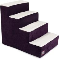 🐾 convenient and stylish villa aubergine step portable pet stairs for cats and dogs by majestic pet products logo