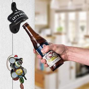 img 2 attached to 🎅 Christmas Funny Wall Mount Bottle Opener for Men Dad Beer Lovers: Novelty Gift for Birthdays, Father's Day - Wall Mounted Opener for Easy Beer Access