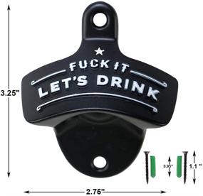 img 3 attached to 🎅 Christmas Funny Wall Mount Bottle Opener for Men Dad Beer Lovers: Novelty Gift for Birthdays, Father's Day - Wall Mounted Opener for Easy Beer Access