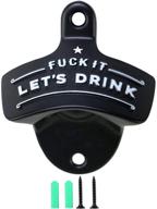 🎅 christmas funny wall mount bottle opener for men dad beer lovers: novelty gift for birthdays, father's day - wall mounted opener for easy beer access logo