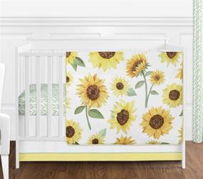 img 4 attached to Sweet Jojo Designs Sunflower Nursery Nursery for Bedding