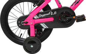 img 2 attached to 🚲 Duzy Customs Skyquest Kids Bike: 12, 14, 16 & 18 Inch Wheels in Various Colors with Handbrakes, Training Wheels, and Fold Out Pedals