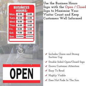 img 1 attached to 🕐 Business Hours Open Closed Sign: A Reliable Tool for Establishing Clear Operating Times