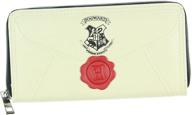 💌 harry potter hogwarts letter wallet with zip around closure logo