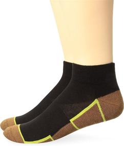 img 1 attached to Copper Sole Athletic Ankle Socks