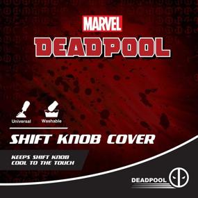 img 3 attached to 🚗 Pilot MVL-0105 Marvel Deadpool Shift Knob Cover: Elevate Your Ride with a Touch of Merc with a Mouth!