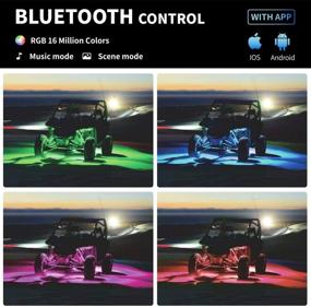 img 3 attached to 🚗 Enhance Your Ride with the GoodRun RGB LED Underglow Kit – Bluetooth Controller, RGB Remote, Timing Function, and Music Mode! Perfect for Off-Road Trucks and SUVs – 4 Pods