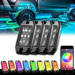 img 4 attached to 🚗 Enhance Your Ride with the GoodRun RGB LED Underglow Kit – Bluetooth Controller, RGB Remote, Timing Function, and Music Mode! Perfect for Off-Road Trucks and SUVs – 4 Pods