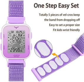 img 2 attached to 🦄 Venhoo Kids Digital Watch: Moving Unicorn Dial, Colorful LED, Outdoor Sport Strap