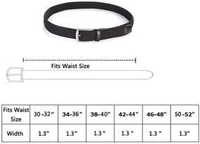 img 1 attached to Stretch Woven Elastic Braided Men's Accessories for Belts by Weifert