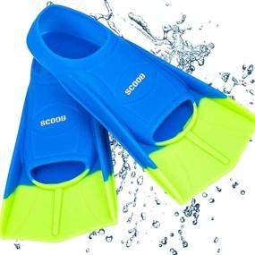 img 4 attached to 🏊 SCOOB Swimming Training Fins: Travel Size Flippers for Snorkeling, Diving, and Pool Activities - Men, Women, Kids, with Trendy Two Tone Design. Includes Travel Mesh Bag!