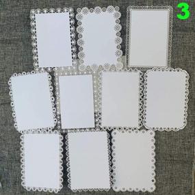 img 3 attached to 📔 Pack of 10 Vintage Diary Retro Hollow Lace Label Scrapbooking Leaf White Heart Sticker Decals (3)