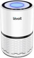 🌬️ levoit home air purifier, h13 true hepa filter for smoke, dust, mold, pollen in bedroom, ozone free, filtration system odor eliminators for office with night light option, 1 pack, white logo