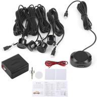 🅿️ akozon parking sensor car kit - reversing assistance aid with audio buzzer alarm alert, reverse backup radar system for car park sensors logo