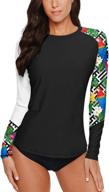 sleeve shirts rashguard swimsuit tribal women's clothing in swimsuits & cover ups logo