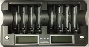 img 1 attached to 🔋 Hitech iC-808UL-LCD 8-банковый умный быстрый зарядное устройство/разрядное устройство с ЖК-дисплеем для батареек типа AA и AAA
