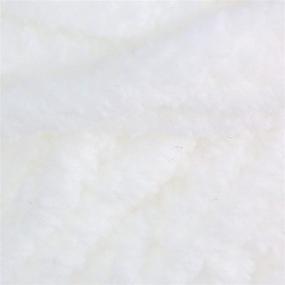 img 3 attached to 🧶 Bernat Baby Blanket Yarn - Super Bulky 6 Gauge White - 3.5oz - Machine Wash & Dry - Single Ball