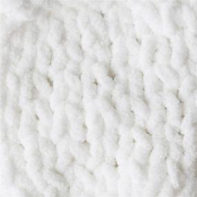 img 2 attached to 🧶 Bernat Baby Blanket Yarn - Super Bulky 6 Gauge White - 3.5oz - Machine Wash & Dry - Single Ball