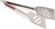 🔥 grillpro 40240: premium 16-inch stainless steel tong/turner combo for grilling - silver logo