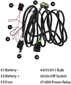 img 3 attached to HUIQIAODS Wiring Harness Connector Driving Lights & Lighting Accessories