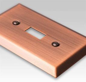 img 3 attached to 🌟 Amerelle Century Antique Copper Single Rocker Steel Wallplate