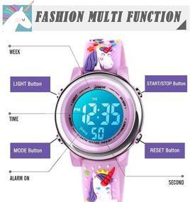 img 1 attached to ⌚ Waterproof Luminous Stopwatch Wristwatch for Girls - Electronic Timepiece