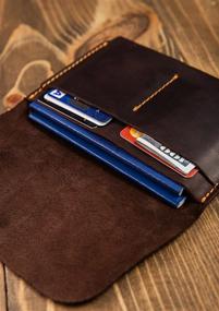 img 1 attached to Leather Passport Holder Men Women