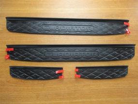 img 4 attached to OEM Mopar Jeep Gladiator Door Sill Guards for Enhanced Protection and Style