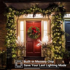 img 1 attached to 🎄 BrizLabs 98ft Christmas String Lights with 300 LED, Warm White & Cool White, 11 Functions, Remote Connectable, Color Changing, Outdoor Christmas Tree Lights for Indoor Patio Home Xmas Decor