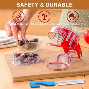 img 1 attached to 🍒 Multifunctional Cherry Olive Pitter Tool for Efficiently Pitting 6 Cherries at Once, Ideal for Cherry Pie and Jam Making in the Kitchen