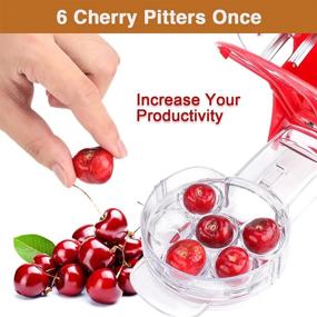 img 3 attached to 🍒 Multifunctional Cherry Olive Pitter Tool for Efficiently Pitting 6 Cherries at Once, Ideal for Cherry Pie and Jam Making in the Kitchen