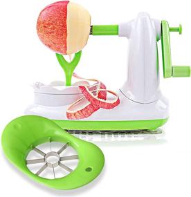 img 4 attached to 🍏 Effortless Apple and Pear Peeling with EZMO: Stainless Steel Blades, 8 Wedges Slicer and Corer