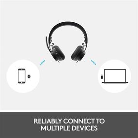 img 2 attached to 🎧 Беспроводная гарнитура Logitech Zone Wireless Plus высокого качества: улучшает подключение и звуковое исполнение.