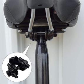 img 2 attached to 🚲 ONIPAX Standard Rail Bike Seat Clamp for Enhanced Saddle Performance