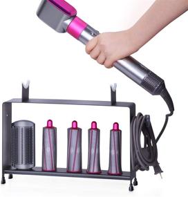 img 4 attached to 💇 Dyson Hair Airwrap Styler FLE Storage Holder - Countertop Bracket (Black)