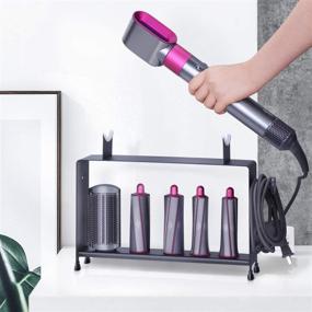 img 2 attached to 💇 Dyson Hair Airwrap Styler FLE Storage Holder - Countertop Bracket (Black)