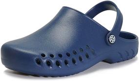 img 4 attached to 👞 Men's Lightweight Breathable Sandals - Supportive Slippers for Mules & Clogs