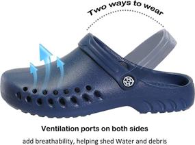 img 1 attached to 👞 Men's Lightweight Breathable Sandals - Supportive Slippers for Mules & Clogs