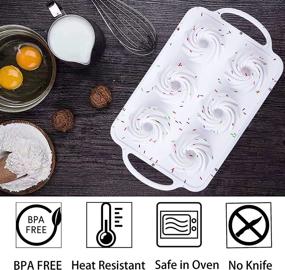 img 1 attached to Силиконовый европейский кекс с антипригарным покрытием Brownie White
